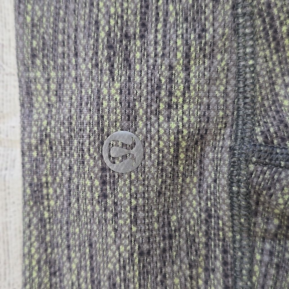EUC 💎 Lululemon Wunder Under Crop Leggings 4 Green Space Dye Mid Rise SIZE 4 - Picture 5 of 8